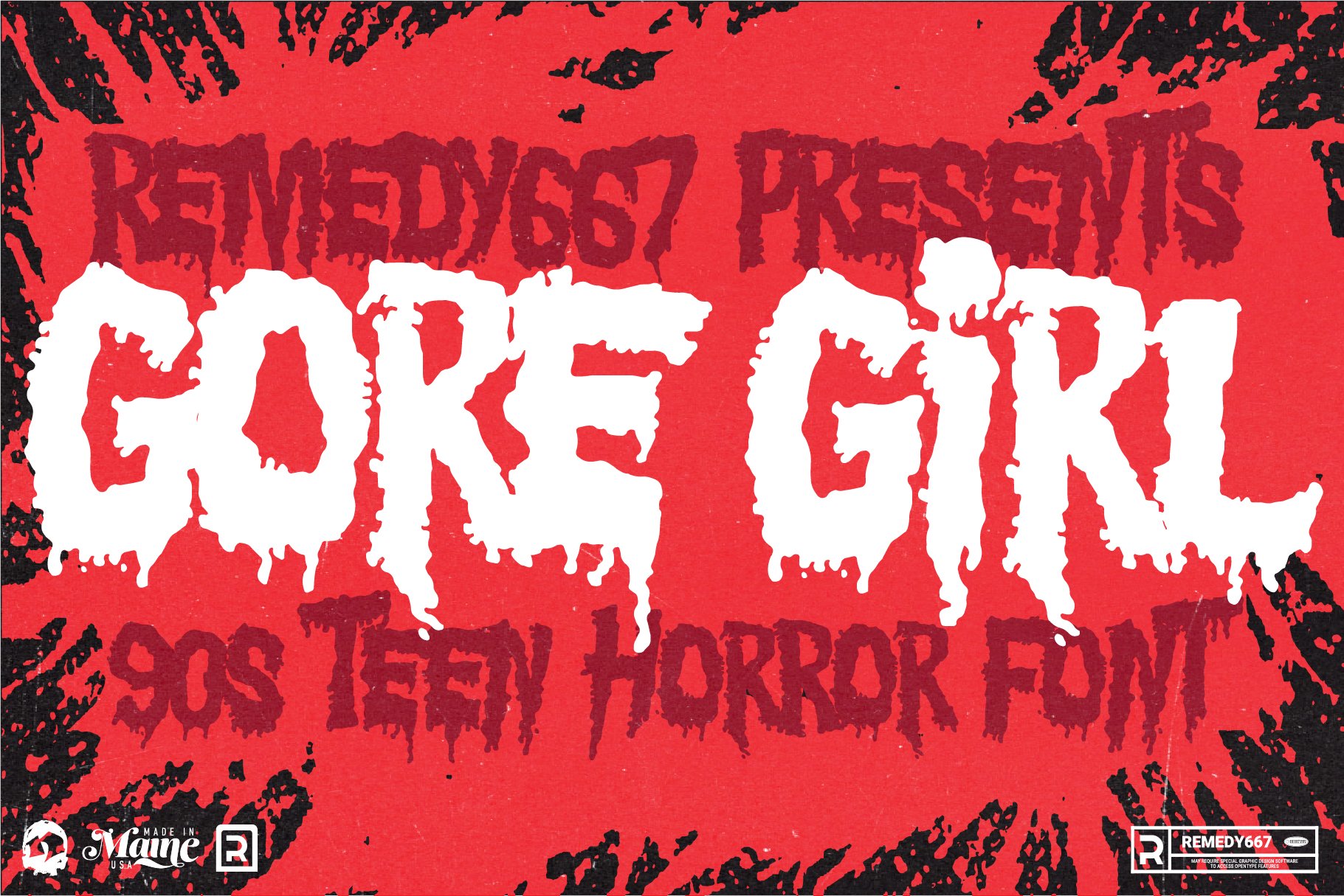 Gore Girl - 90s Teen Horror Font cover image.