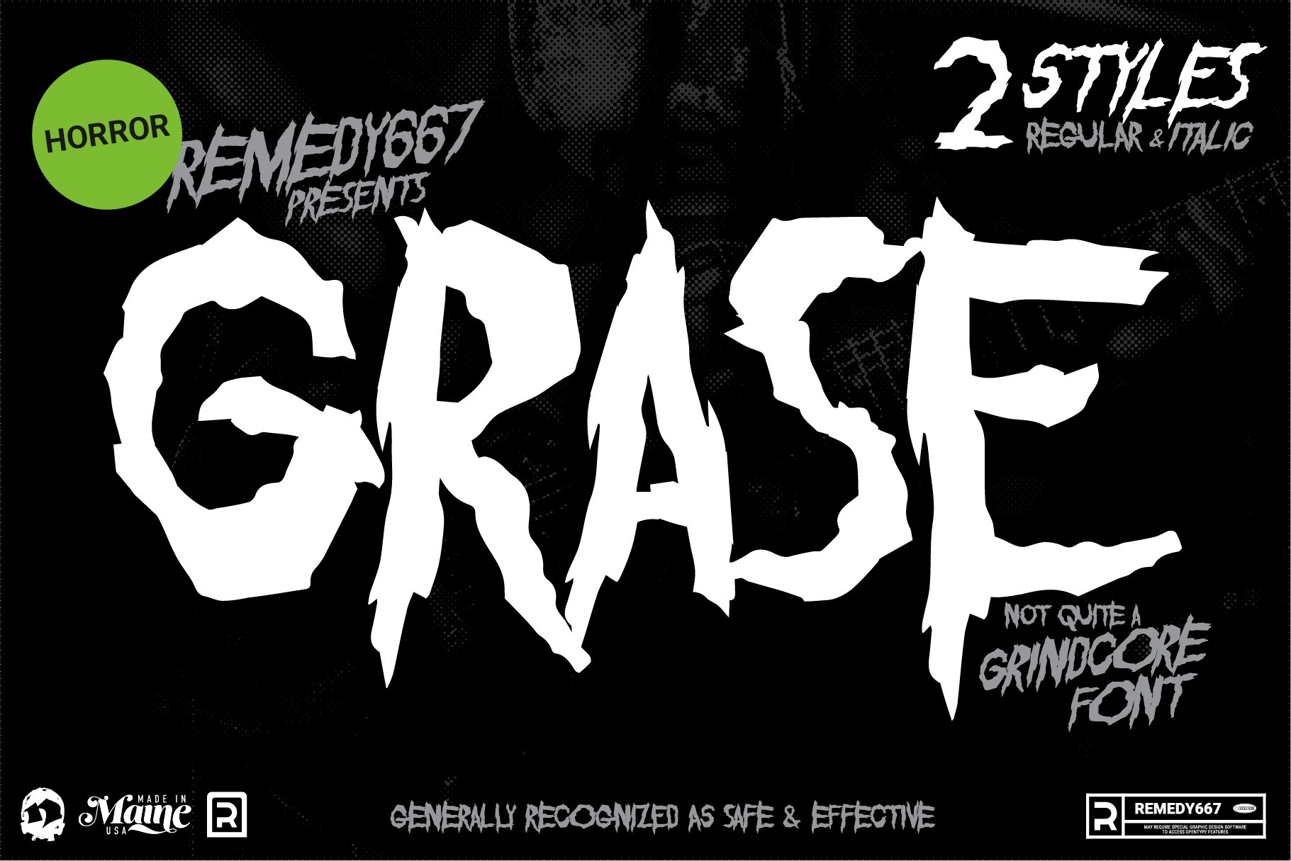 Grase - Eclectic Horror Font – MasterBundles