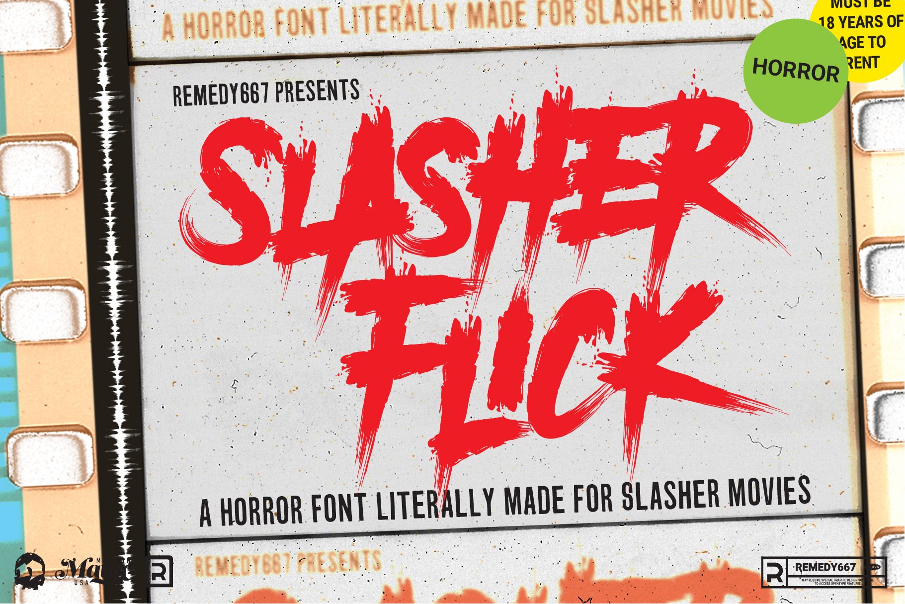 Slasher Flick - Horror Font cover image.