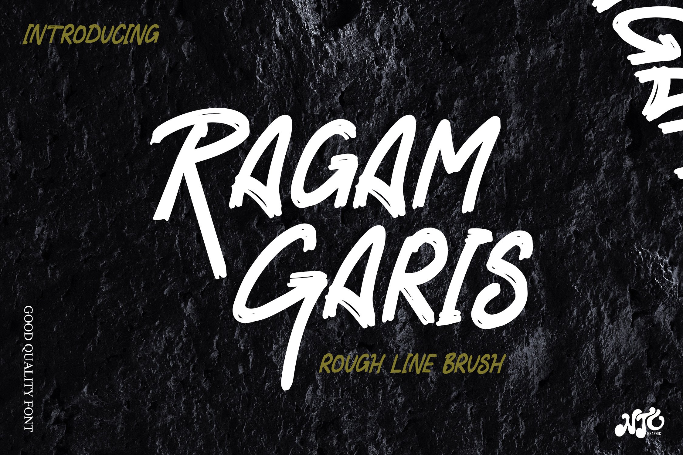 RAGAM GARIS - Brush Font cover image.