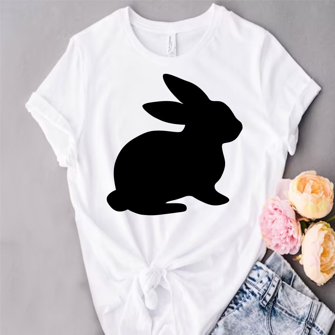 Easter Bunny SVG, Rabbit, Bunny Svg, Vector Cut file Cricut, Silhouette , PDF, PNG, DXF, EPS - Only $3 preview image.