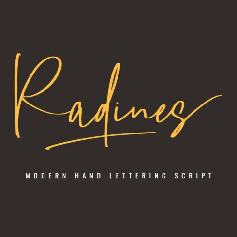 Radines || Handlettered Script cover image.