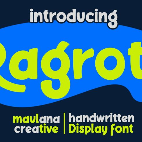 Ragrots Handwritten Display Font cover image.