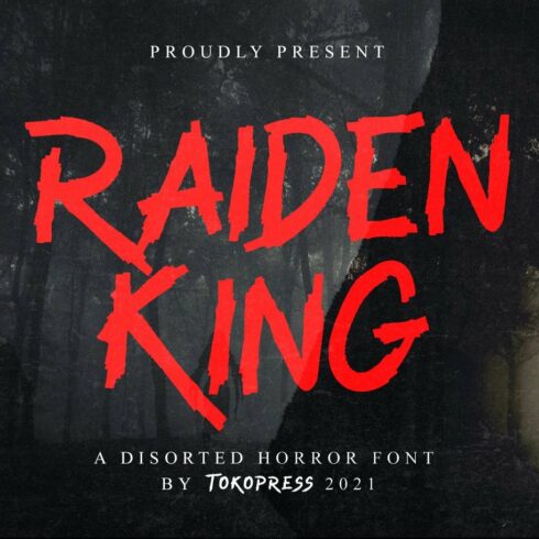 RAIDEN KING - Brush font cover image.