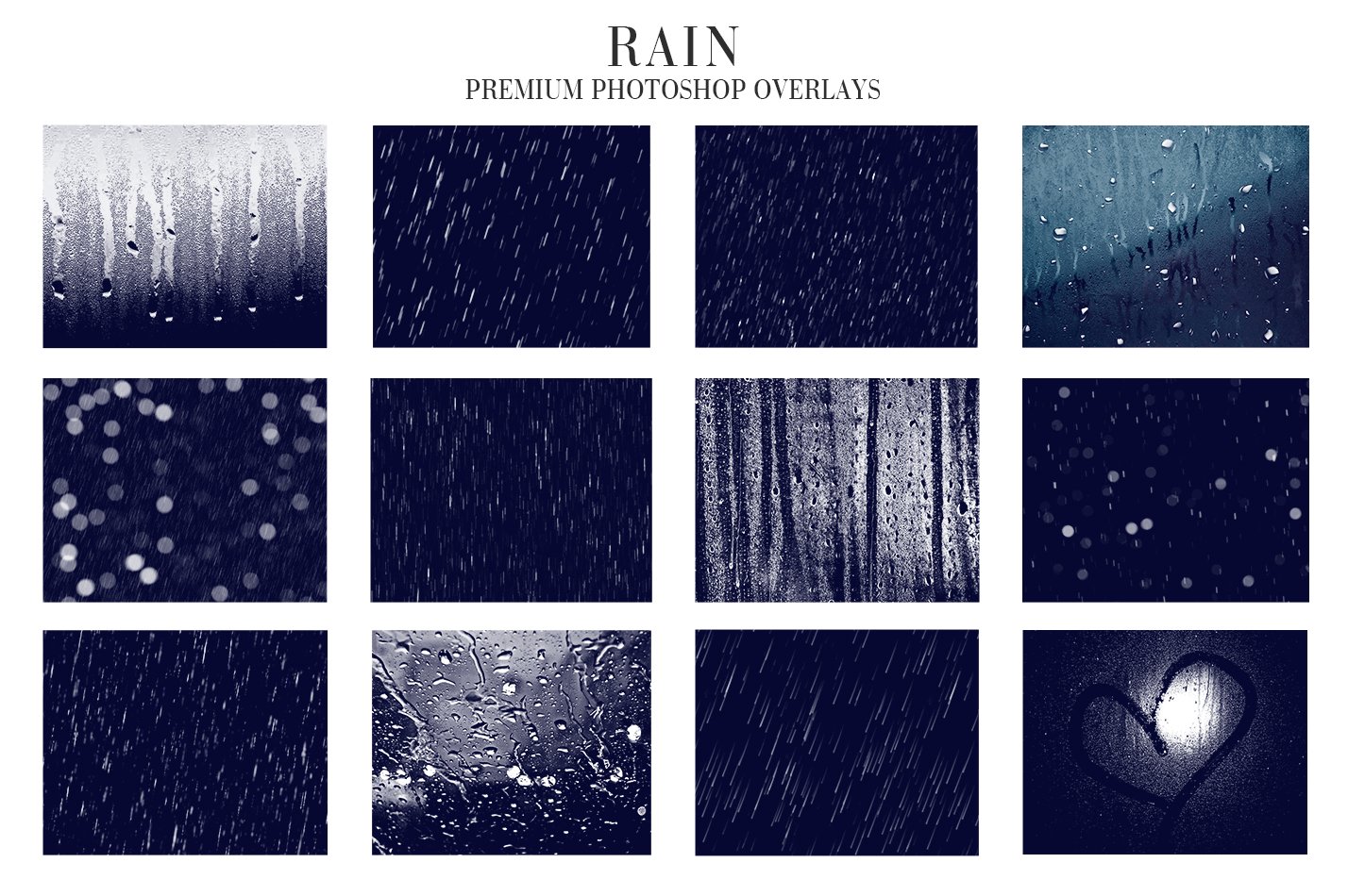 Rain Overlays Photoshoppreview image.