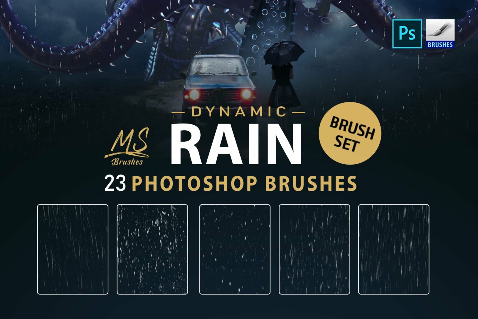Rain Brushes MasterBundles