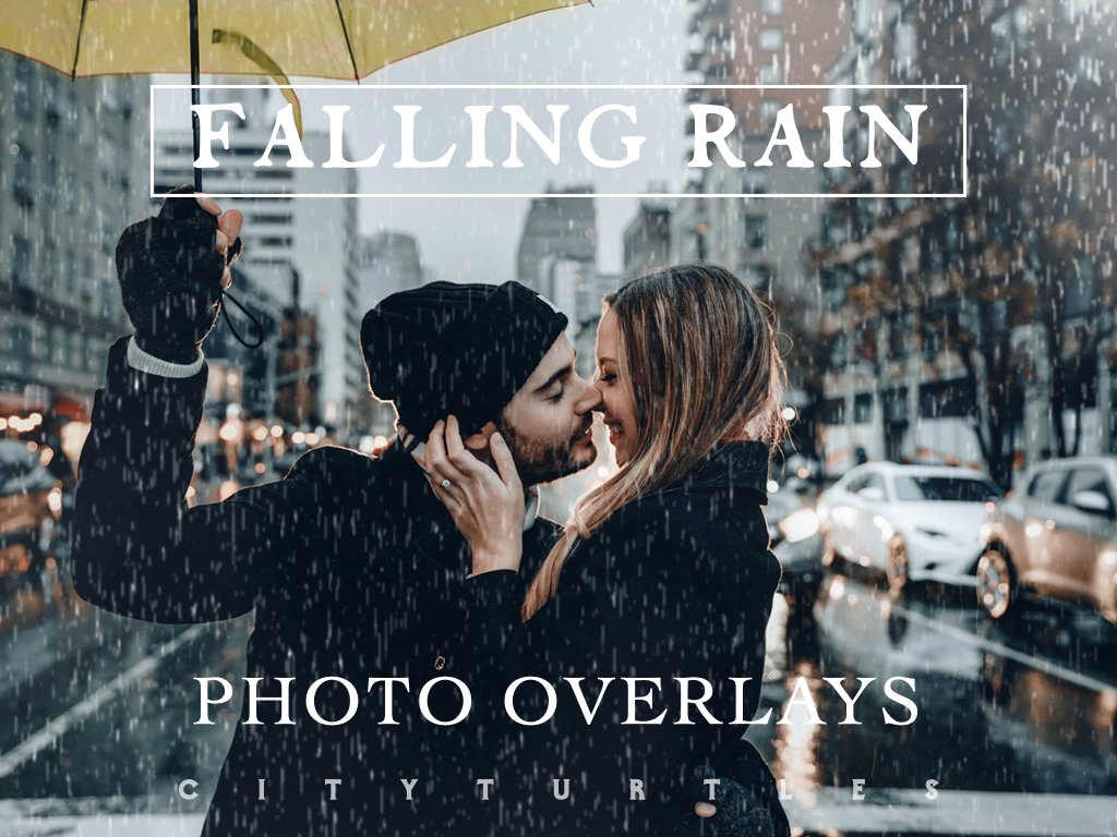 25 Falling Rain Weather Overlayscover image.