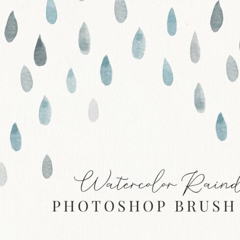 Raindrops Photoshop Brush Setcover image.
