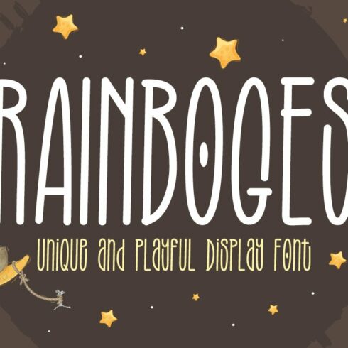 Rainboges - Fun Display Font cover image.