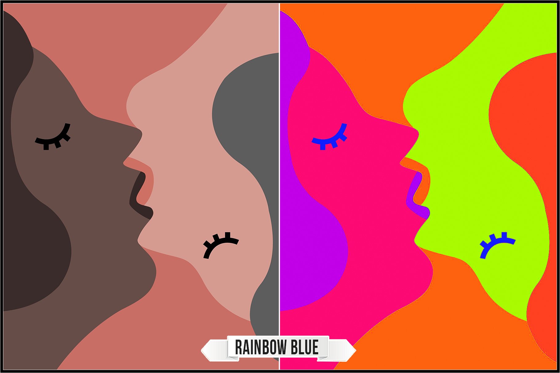 rainbow blue 187