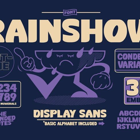 Rainshow Display Sans +Illustrations cover image.