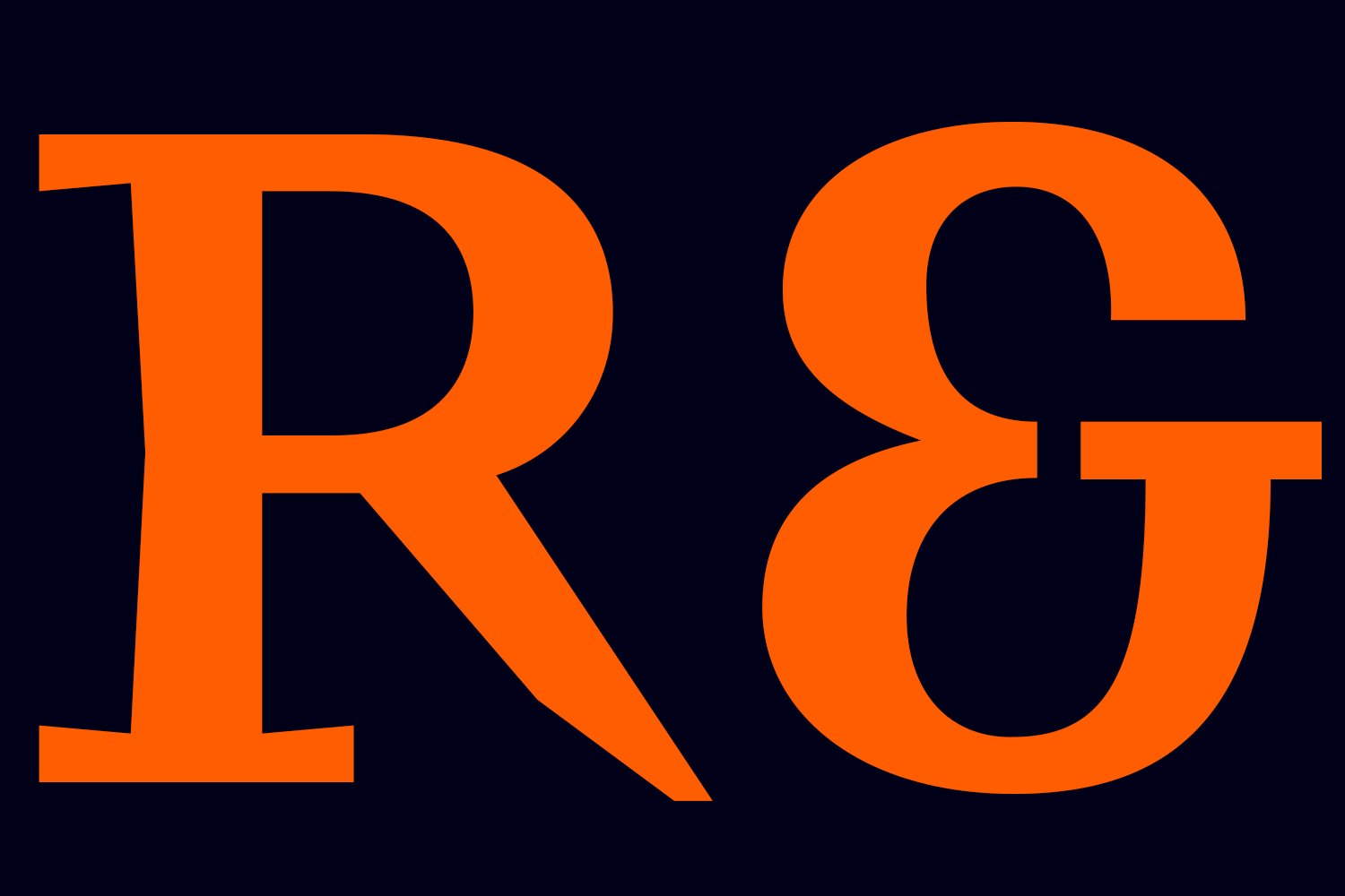 Raktor Serif Display Font preview image.