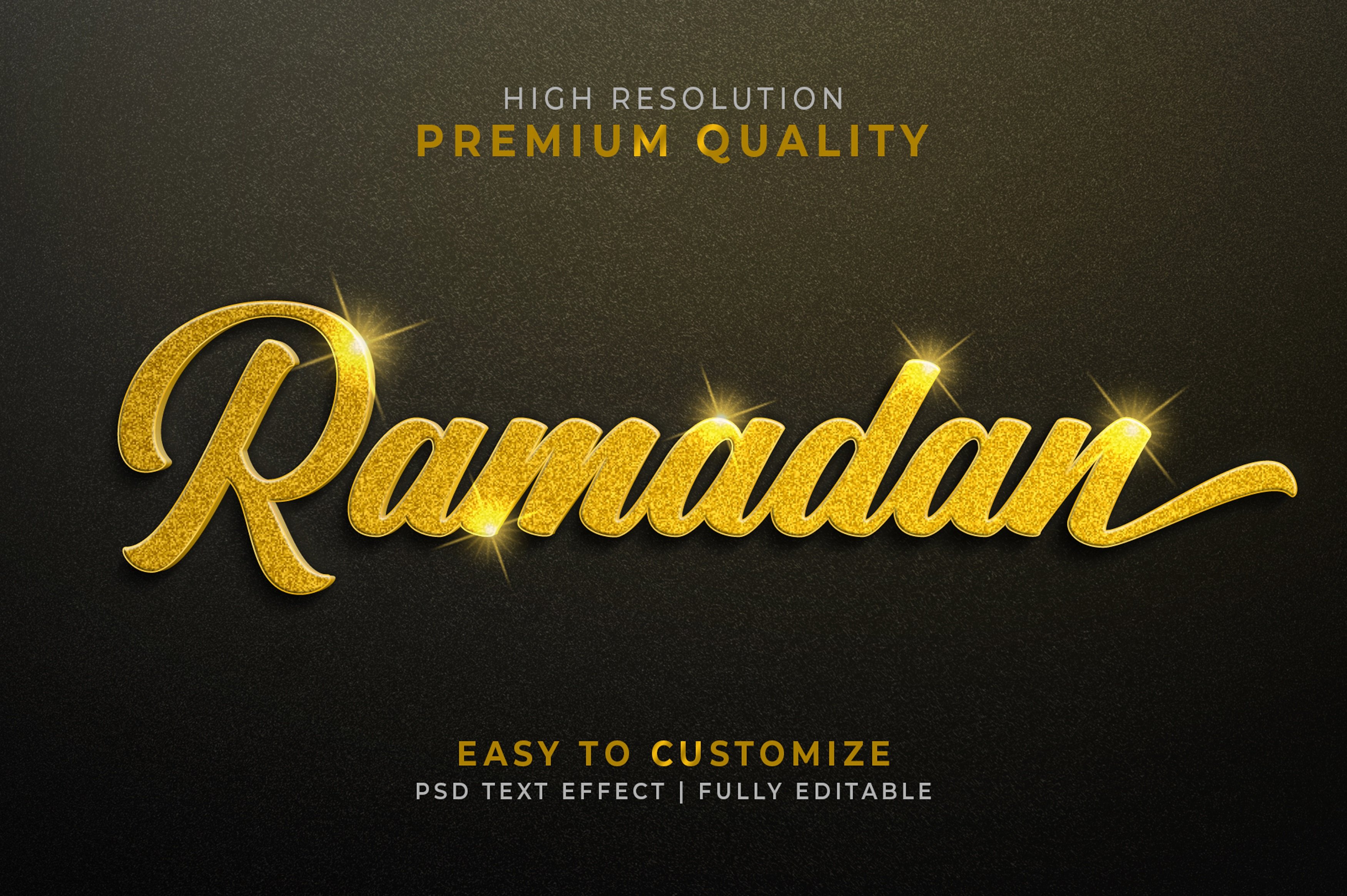 Gold Text Style Effect Mockupcover image.