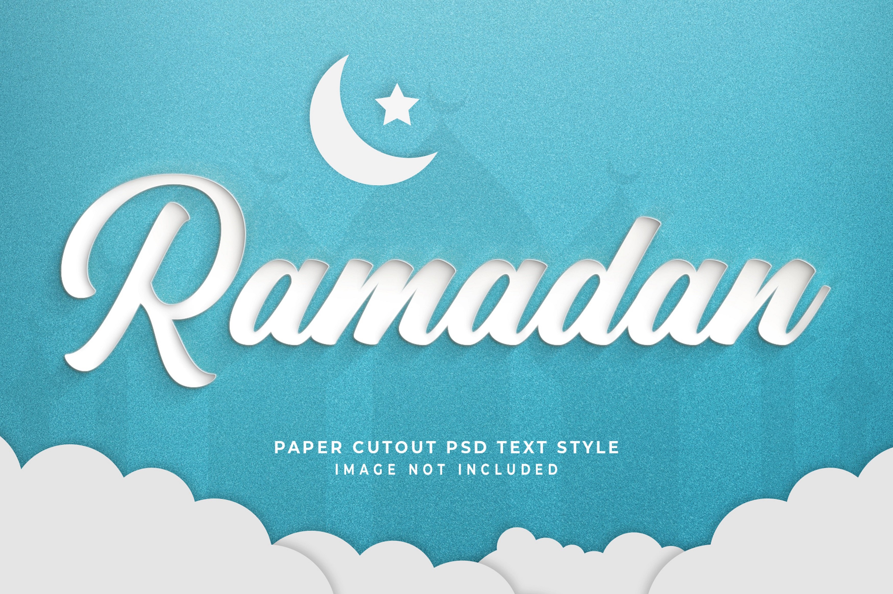 Ramadan Text Style Effect Mockupcover image.