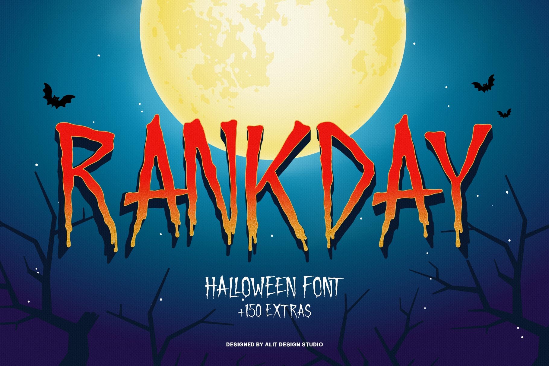 Rankday Halloween Font Plus Bonus cover image.