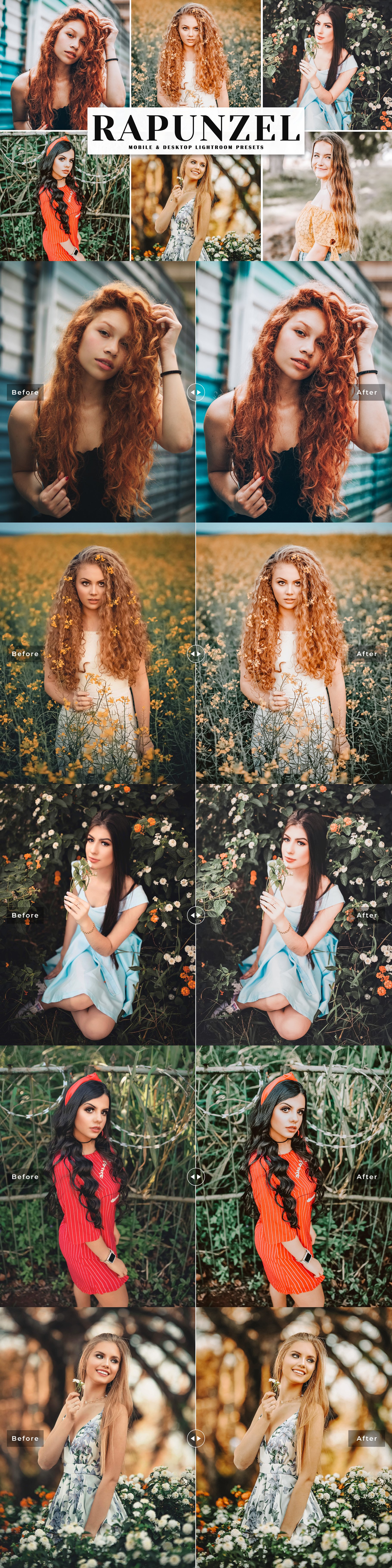 Rapunzel Lightroom Presets Packcover image.