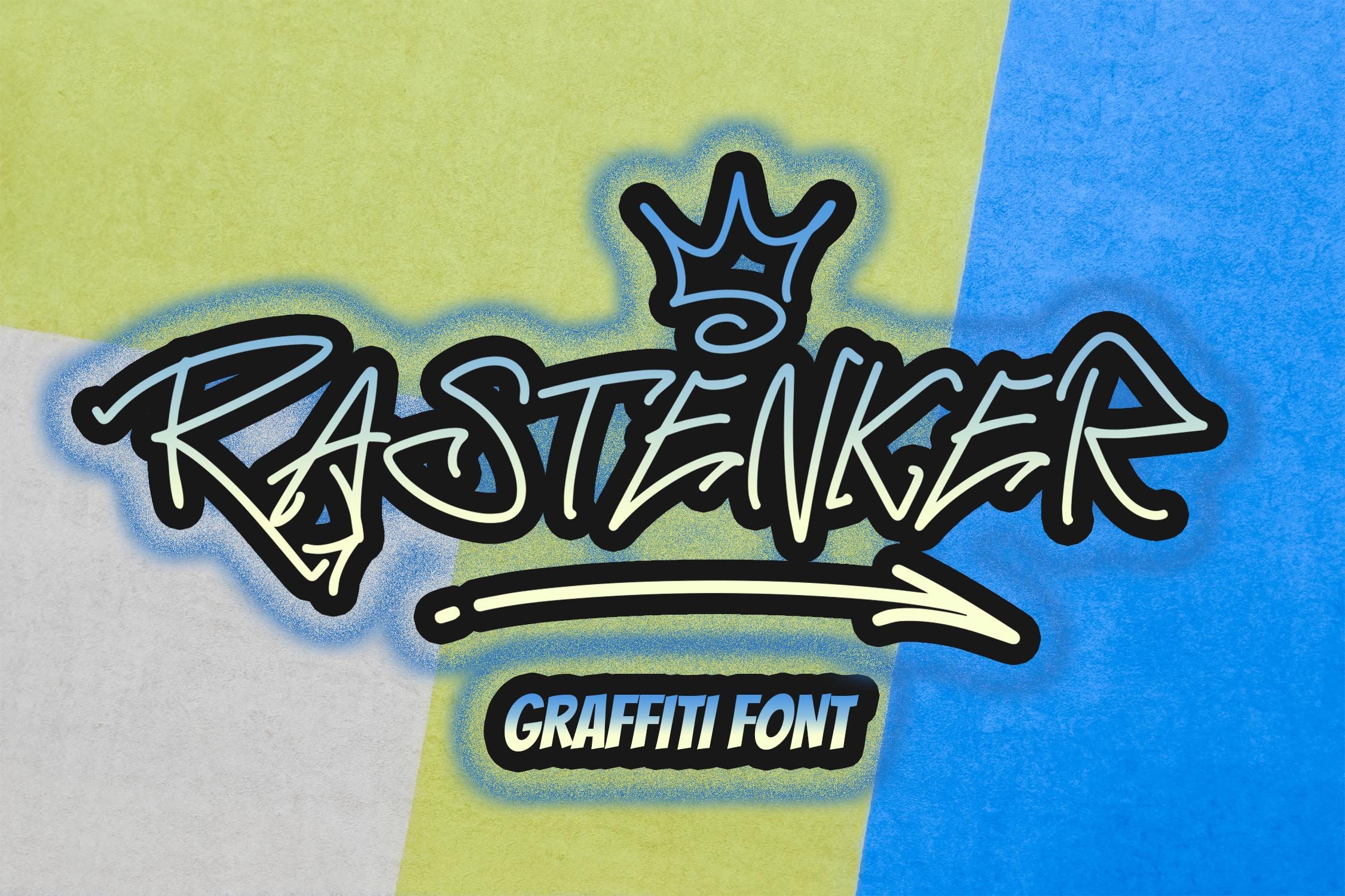 RASTENKER - Graffiti Font cover image.