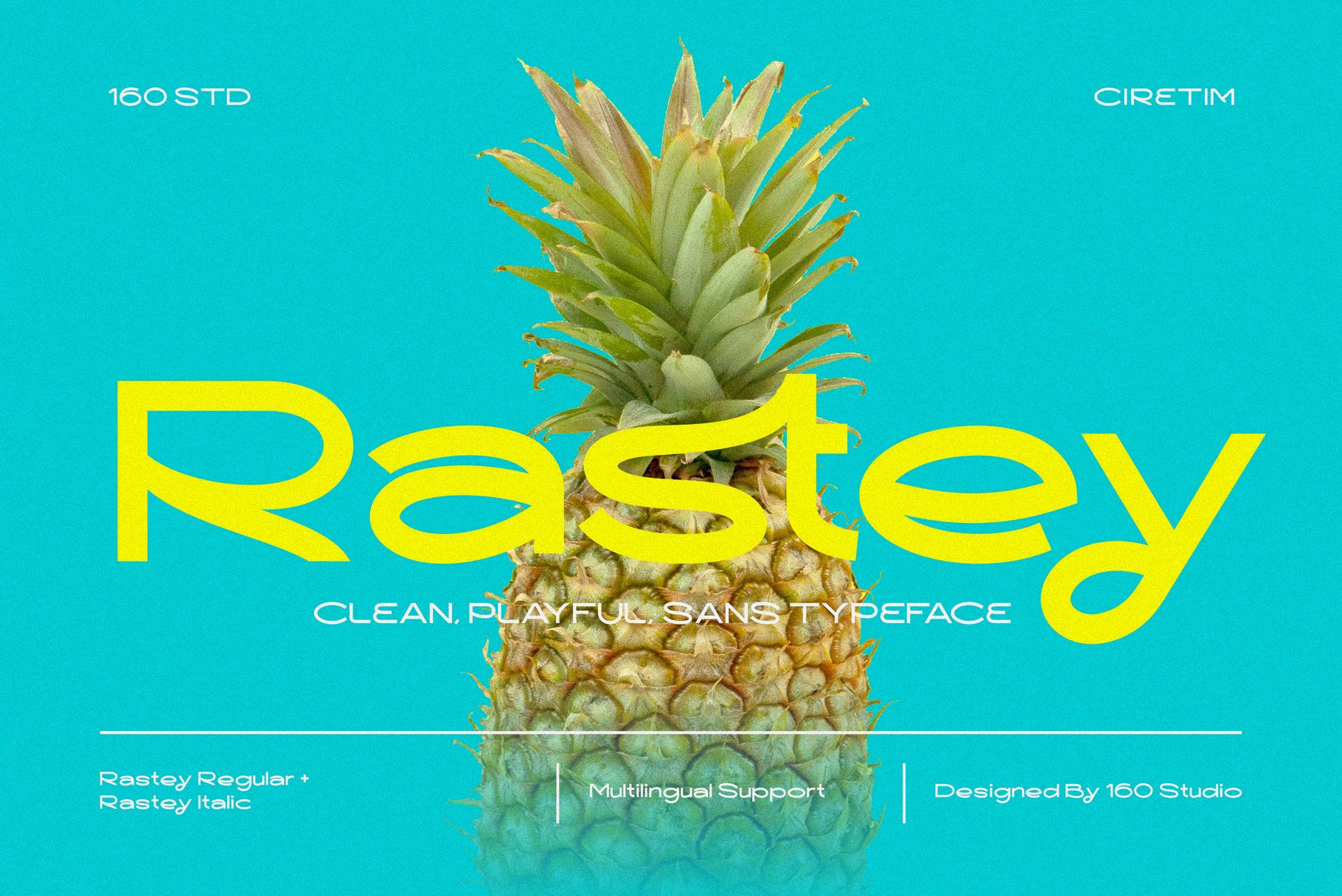Rastey | Clean Modern Playful Sans cover image.