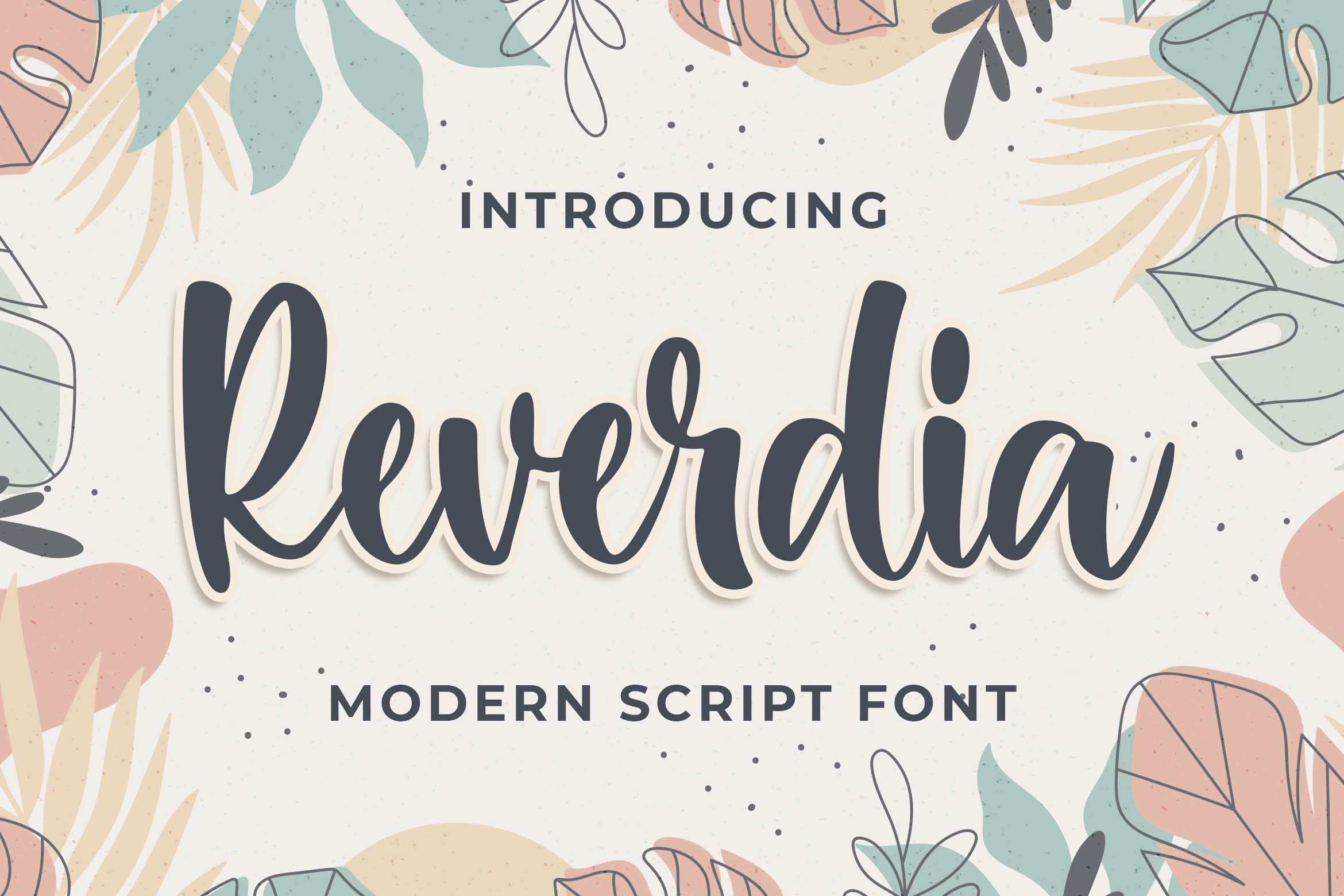 Raverdia Modern Script Font cover image.