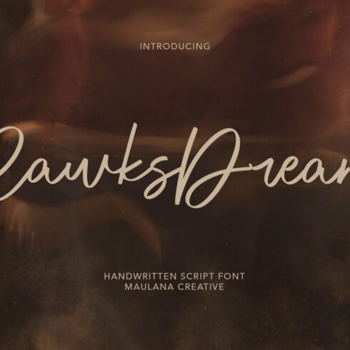 Rawks Dream Handwritten Script Font cover image.