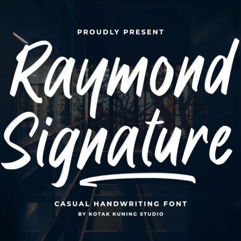 Raymond Signature Font cover image.