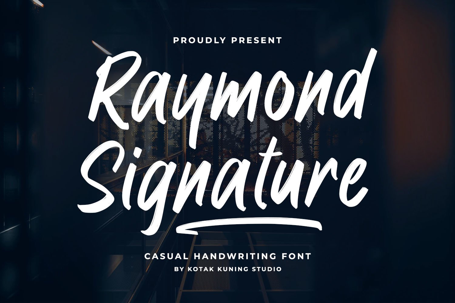 Raymond Signature Font cover image.