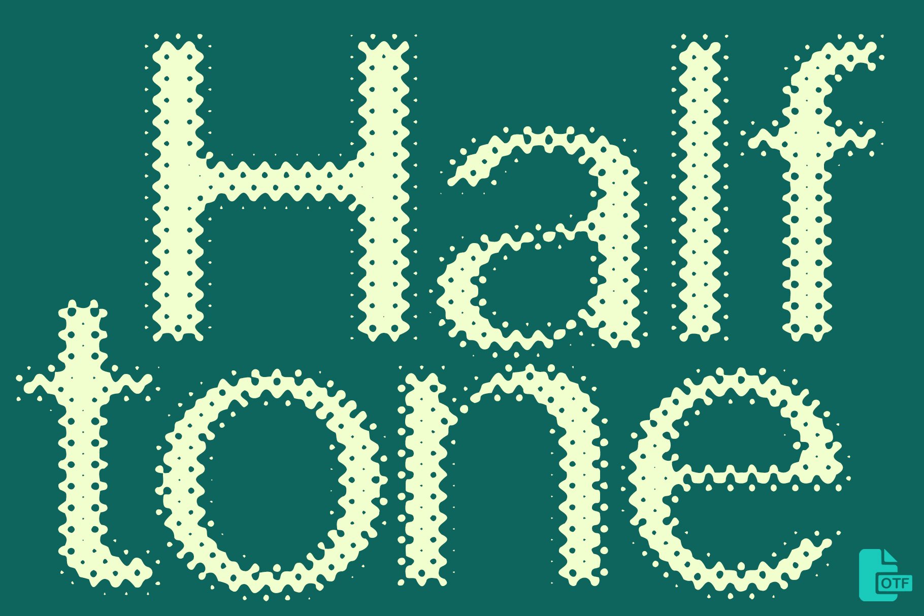 MS Halftone Font cover image.