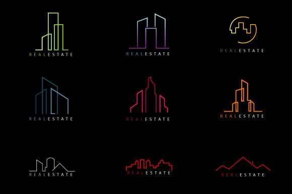 Real Estate Shapes For Logoscover image.