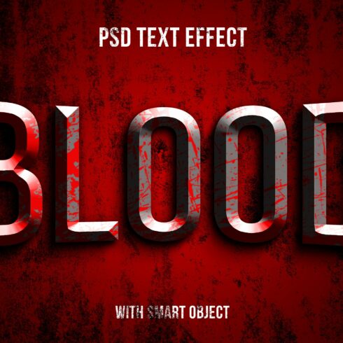 blood texture text effectcover image.