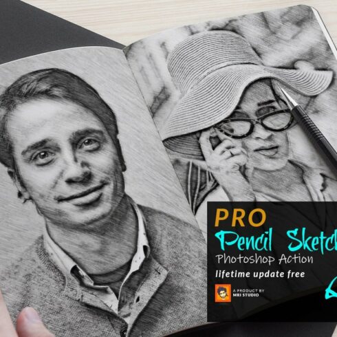 Pencil Sketch Portrait PS Actioncover image.
