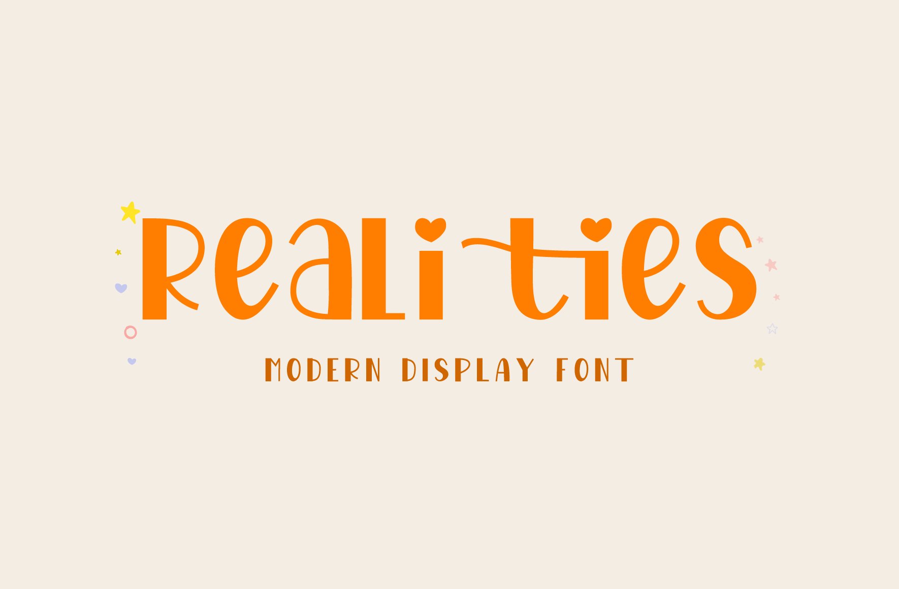 Realities - Modern Display Font cover image.