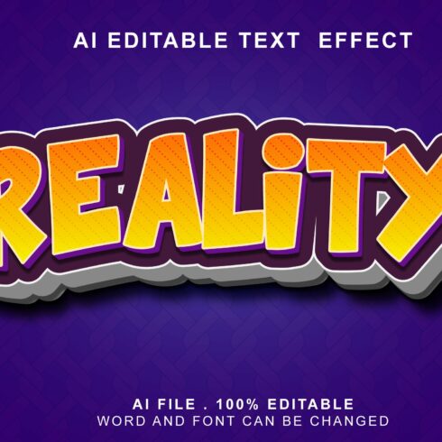 Reality 3d Text Effectcover image.