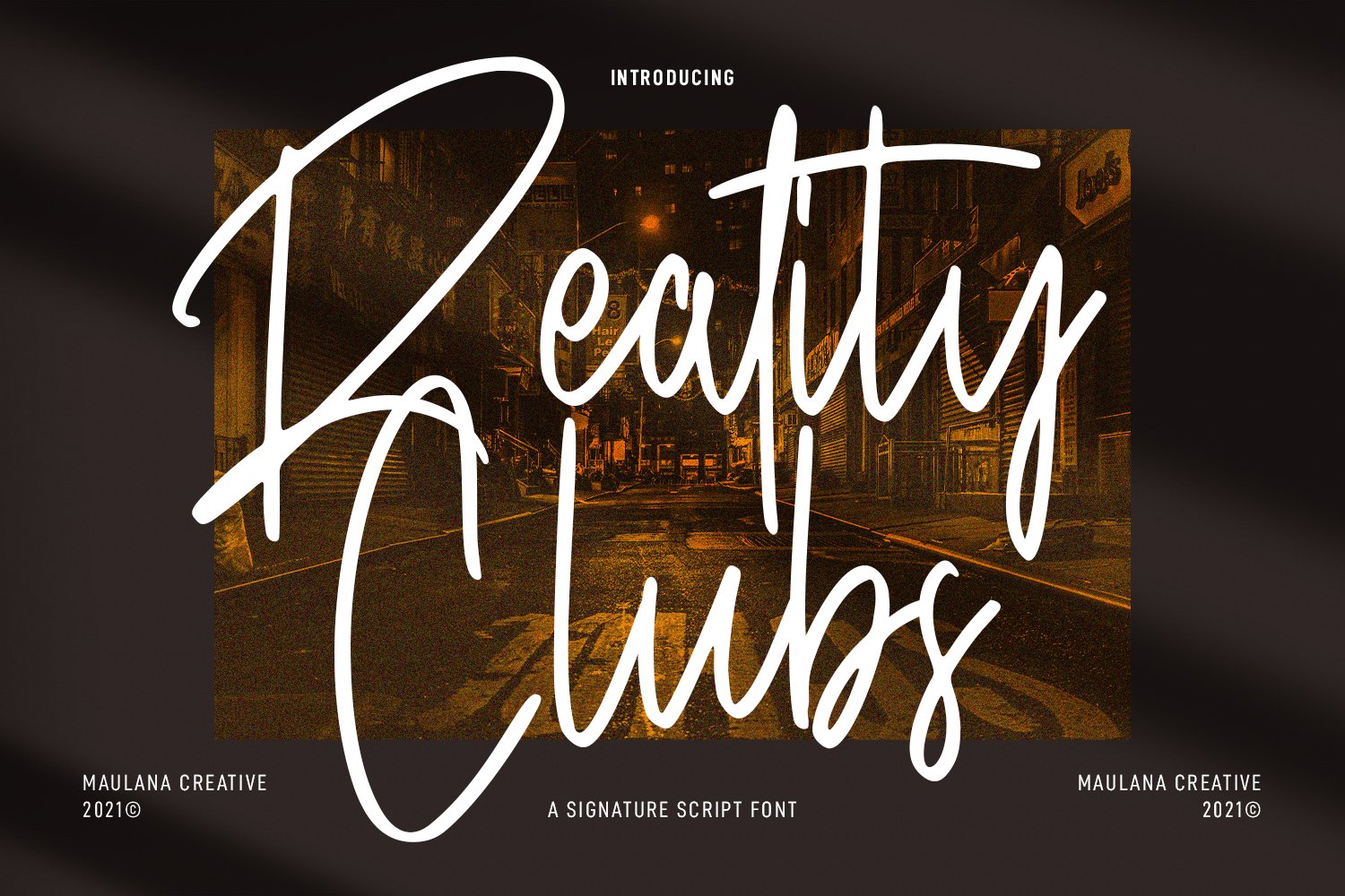 Reality Clubs Script Font cover image.