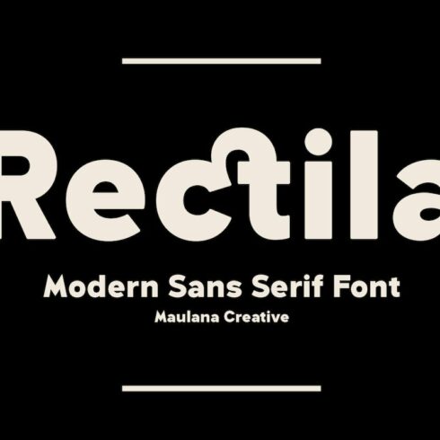 Rectila Modern Sans Serif Font cover image.