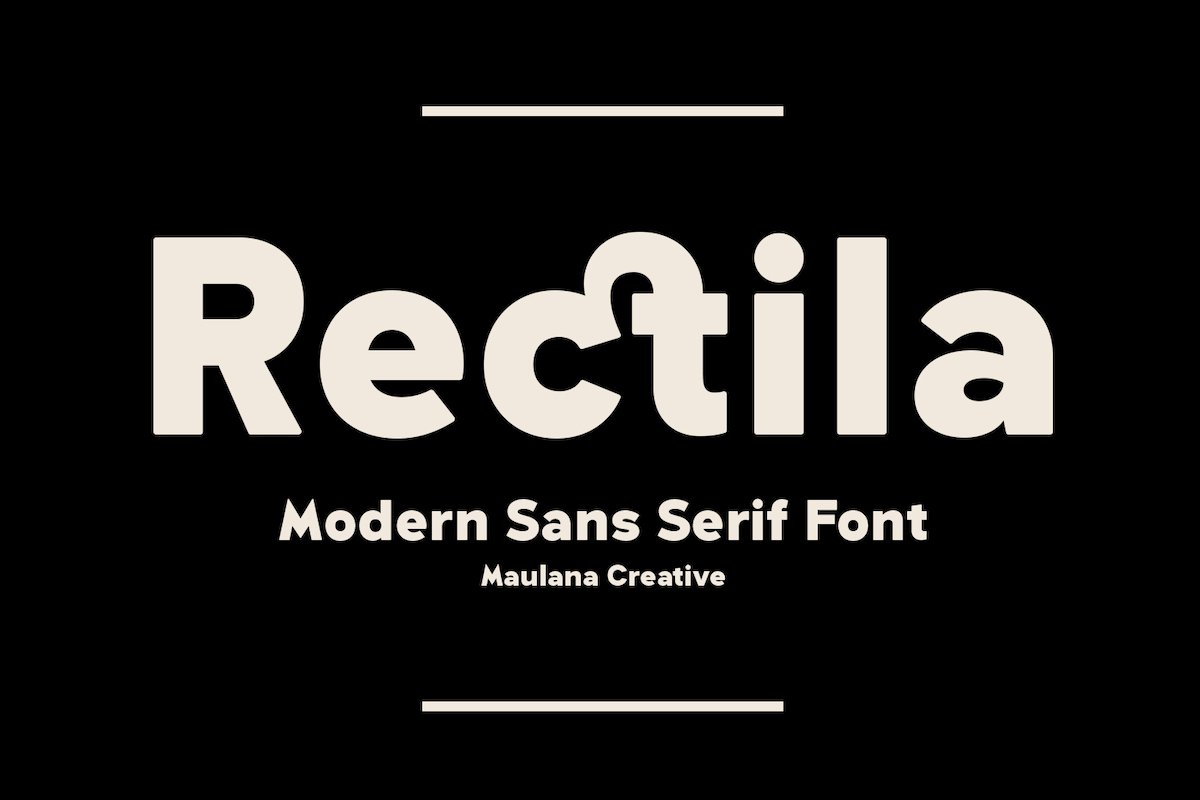 Rectila Modern Sans Serif Font cover image.