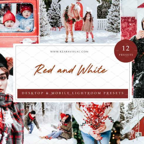 12 x Lightroom Presets Red and Whitecover image.