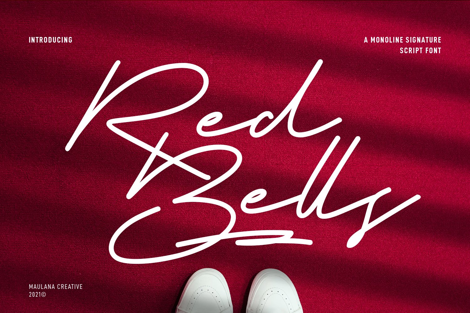 Red Bells Monoline Signature Script cover image.