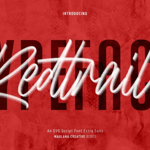 Redtrails SVG Script Font Extra Sans cover image.