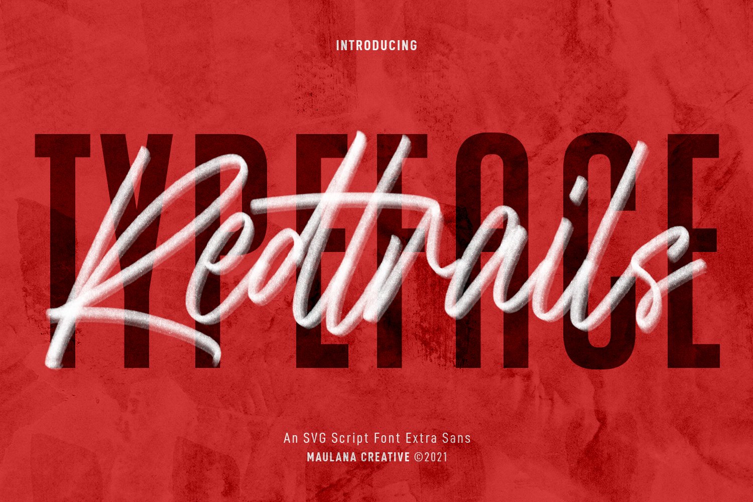 Redtrails SVG Script Font Extra Sans cover image.