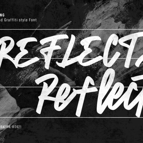 Reflecta Script Graffiti Style Font cover image.