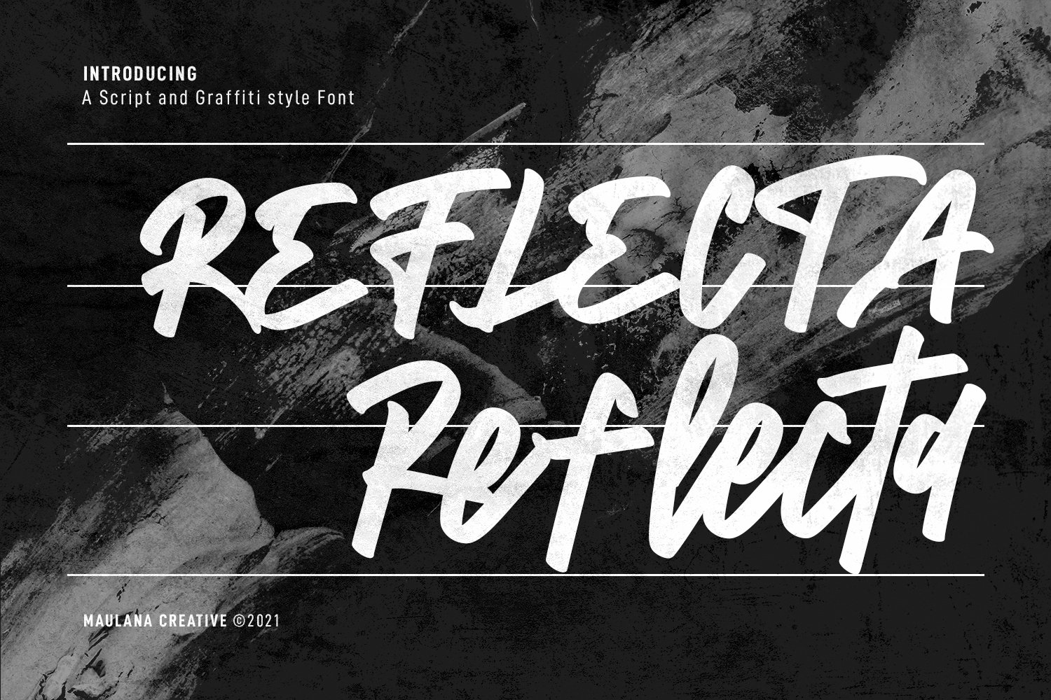 Reflecta Script Graffiti Style Font cover image.