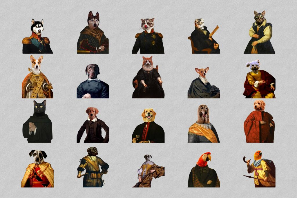 About Regal Pet Portraits Collection Graphic 20 Designs - MasterBundles