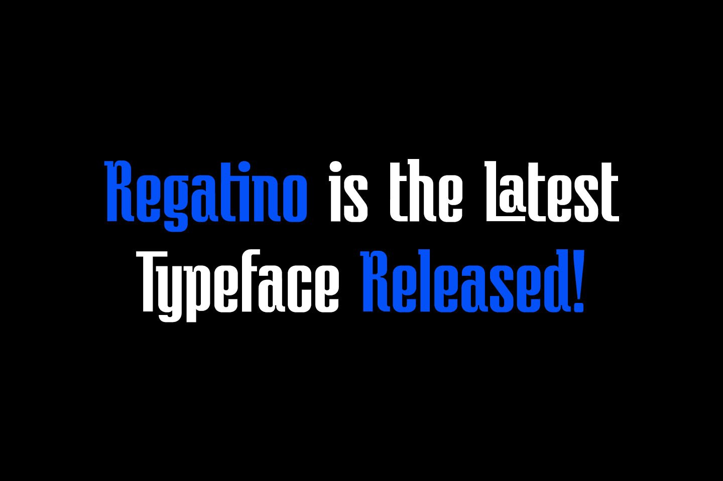 Regatino Geometric Display Font preview image.