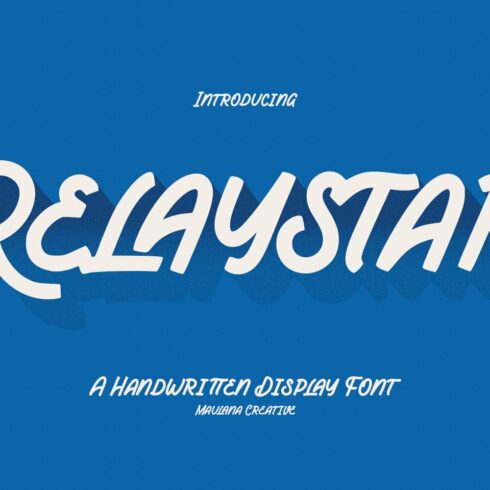 Relaystar Handwritten Script Font cover image.