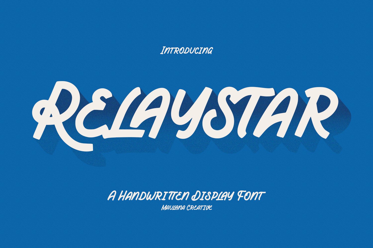 Relaystar Handwritten Script Font cover image.