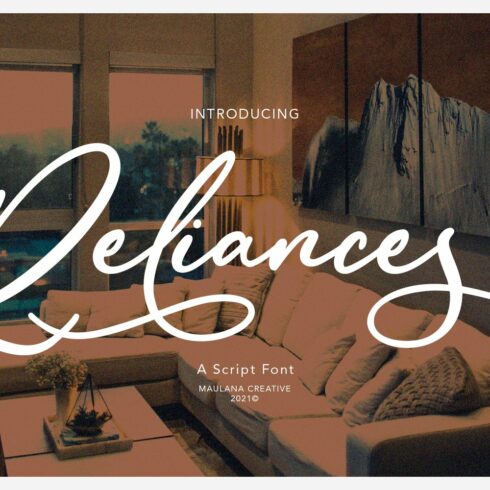 Reliances Script Font cover image.