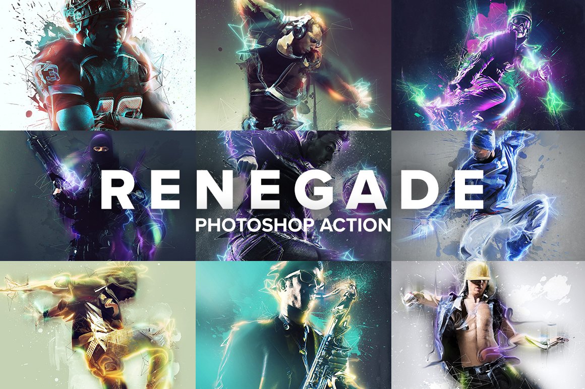 Renegade Photoshop Actioncover image.