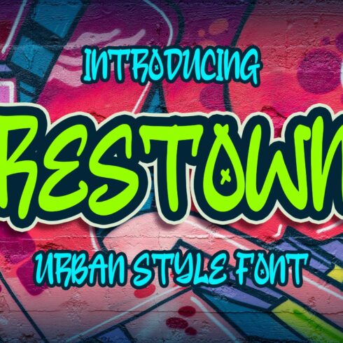 Restown - Urban Style Font cover image.