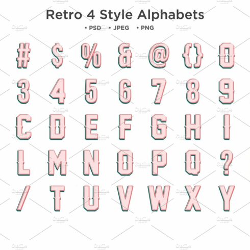 Retro 4 Style Alphabet Typographycover image.