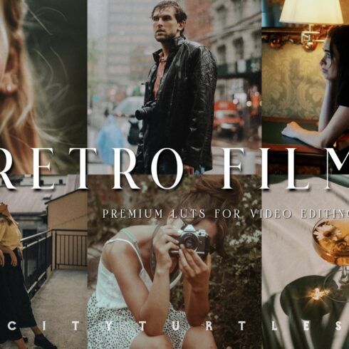 Retro Film LUTs for Video Editingcover image.
